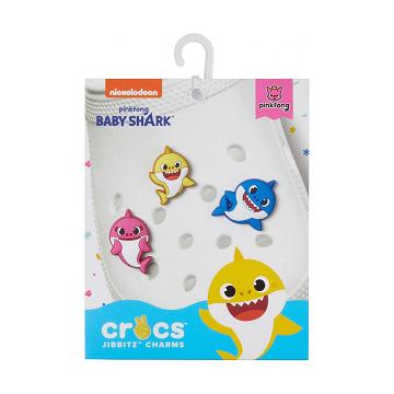 Crocs Baby Shark 3 Pack Jibbitz Herr Olika Färger | Sverige 0986BEXC